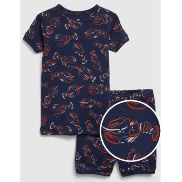 New Gap Kids Lobster summer pajamas PJs size 4 years - Picture 1 of 4